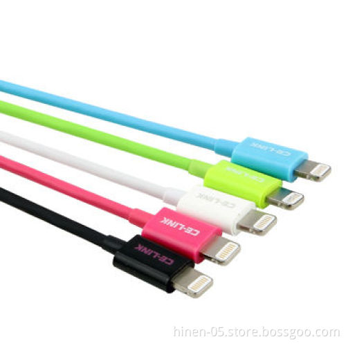 Lightning to USB cable, colorful, with different colors
